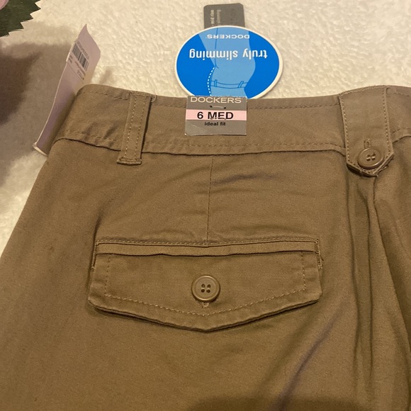 NWT DOCKERS Size 6 Ideal Fit Mid Rise Marley Pant Truly Slimming Khaki Pants - Picture 10 of 11
